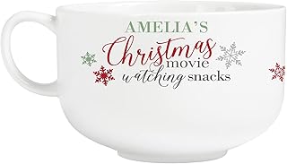 Let's Make Memories Personalized Christmas Movie Watching Bowl - Customi...