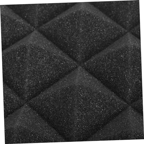 12 Piezas Paneles Acústicos de Poliuretano Negros para Pared miniatura 3
