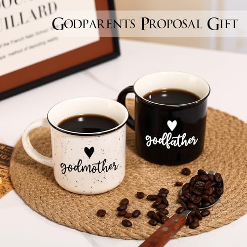 Set de tazas de cerámica 11oz para padrinos miniatura 2