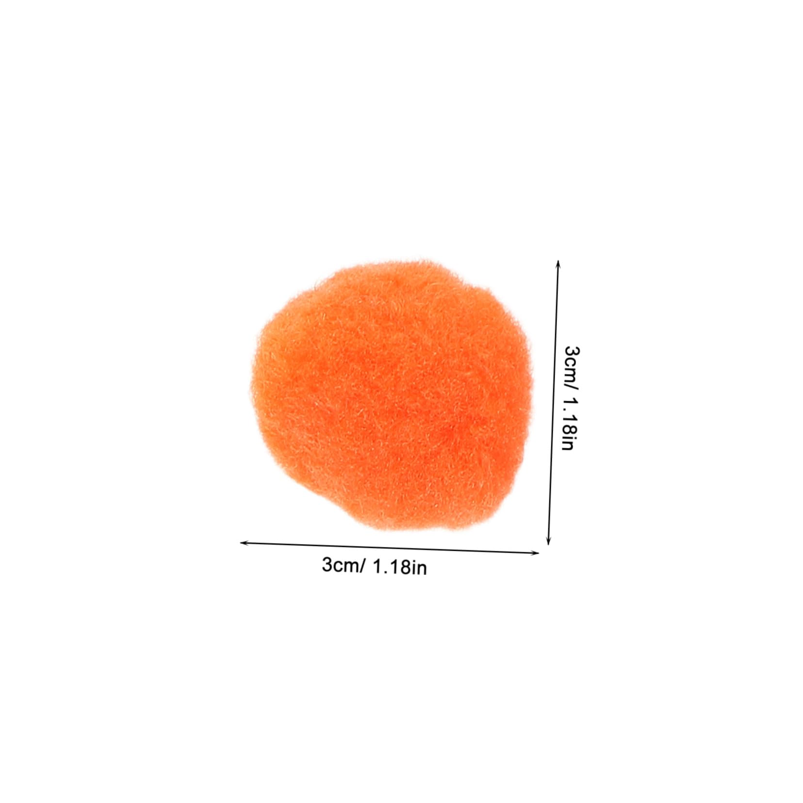 Pompons de Cheerleading en Peluche 1000 Pièces 3cm Multicolores
