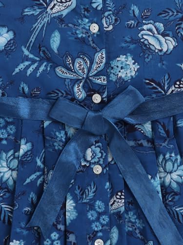 Image of The Magic Wand Printed Dresses for Kids Baby Girls, Fancy Stylish Knee Length One Piece Midi Frocks for Girls, Casual Dress for Summer Season