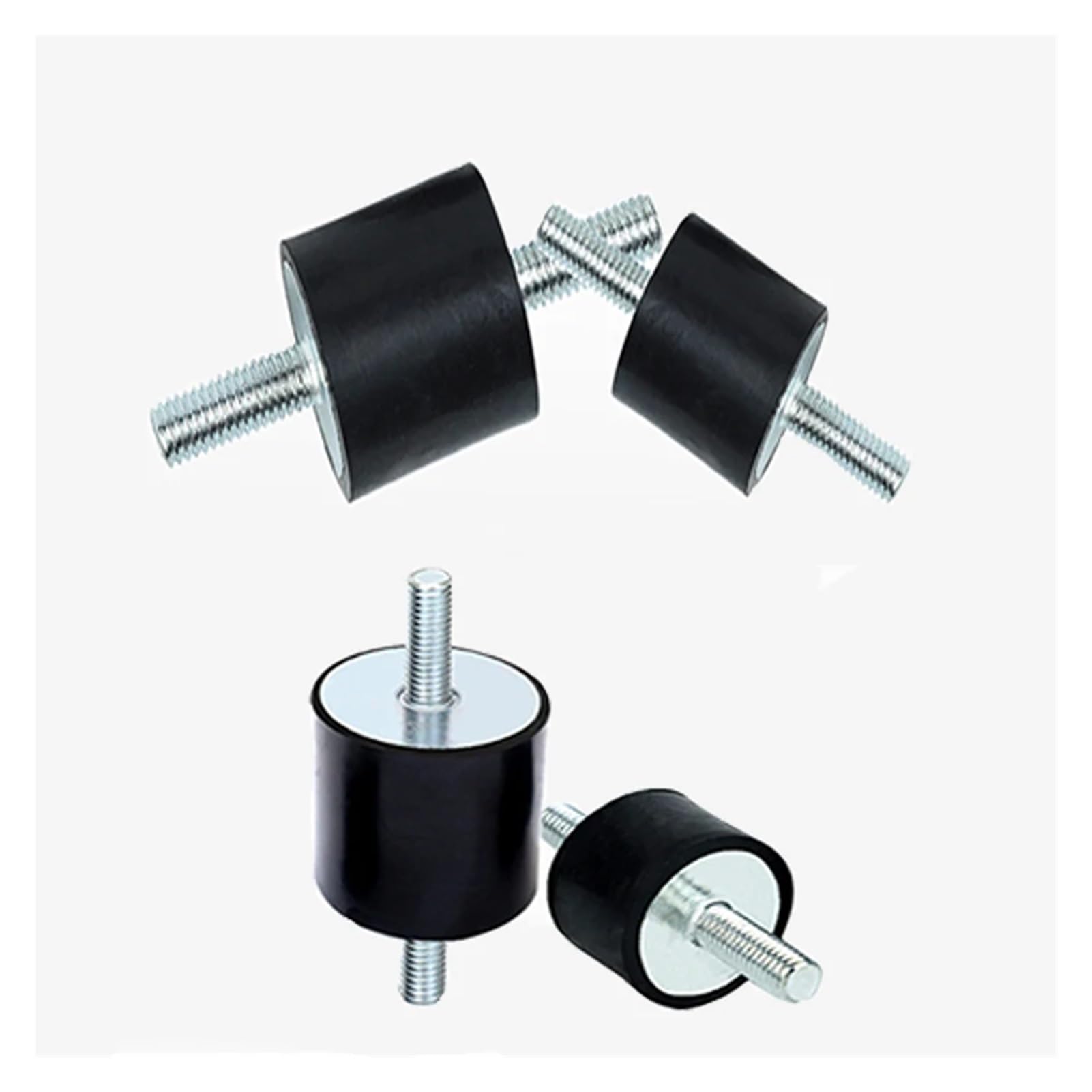 Ammortizzatore con perni in Gomma Confezione da 4 Supporti in M6, isolatori di Vibrazioni, Supporto antivibrante cilindrico(M6 20x30mm)