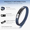 Free Engraving Stainless Steel and 2-Tone Braided Leather Medical ID Bracelet Medical Alert Wrist Band for Men Emergancy Identification Medic jewellery for Men #2