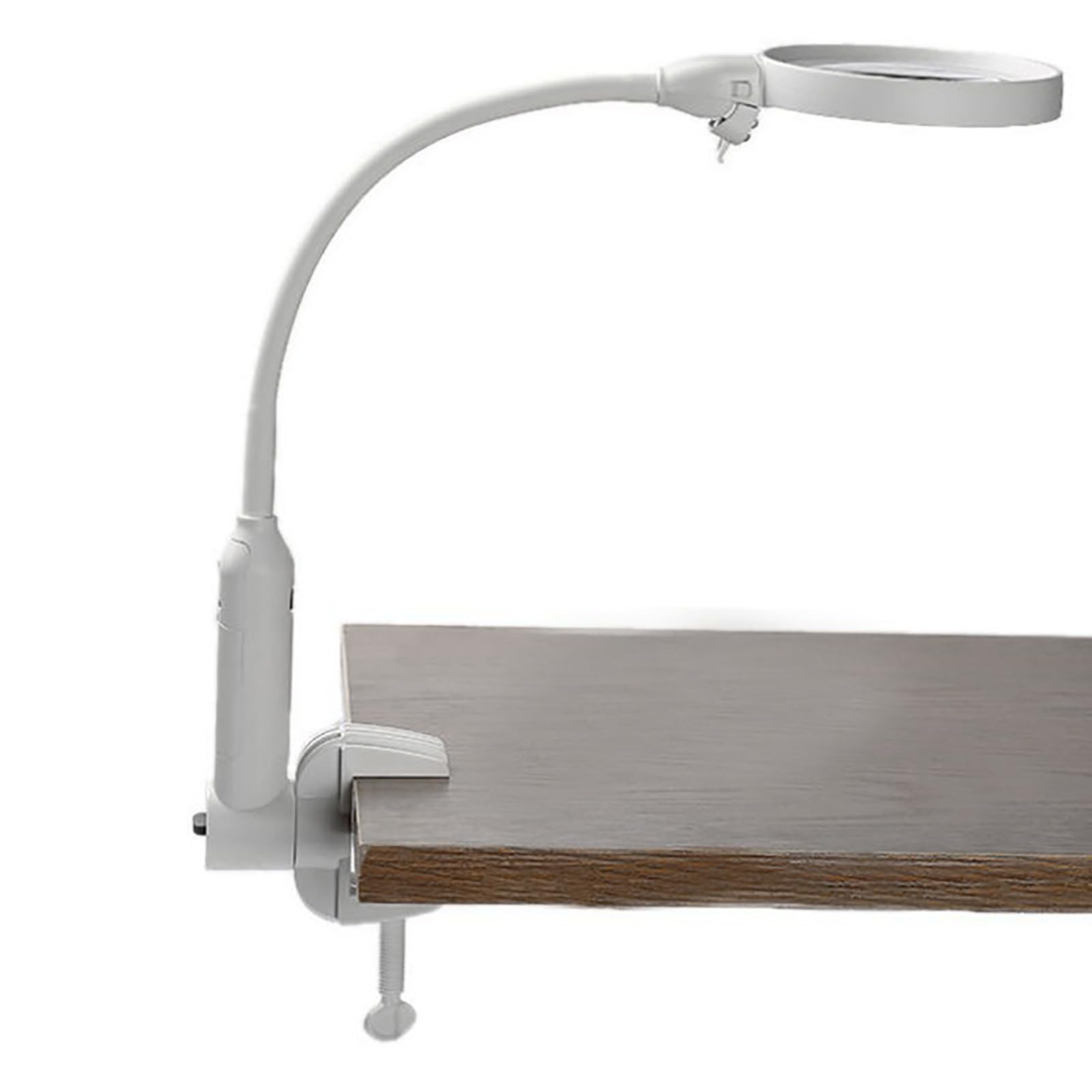 Lupa de Escritorio 2X y 5X con luz y Clip Lupa iluminada de Lectura de 6 LED de Doble propósito para Trabajos de Cerca Reparación Lectura Manualidades