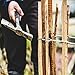 Aquagart Staketenzaun Höhen 50cm - 120cm hoch Lattenabstand 3-5cm Gartenzaun Kastanienzaun aus Haselnuss Langlebiger Holzzaun Zaun Rollzaun inkl. Krampen (Haselnuss 80cm, 5m)