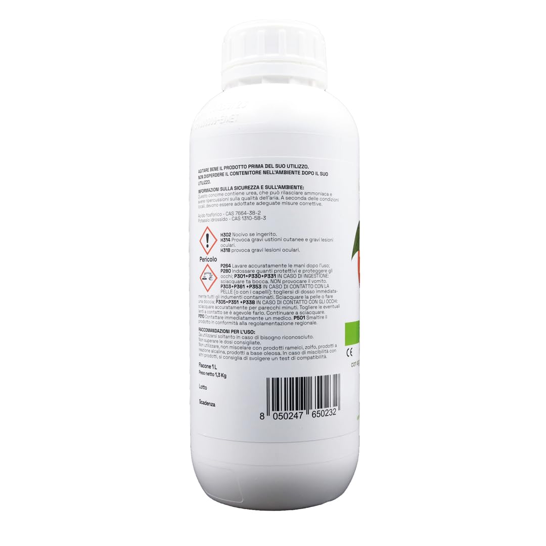 GLOBER Concime Agrumi 1 litro - Fertilizzante per agrumi - Azoto Fosforo Potassio e microelementi chelati