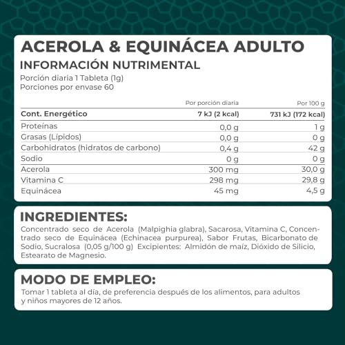 Vitamínicos, equinacea con vitamina c Marca Pronat (2)