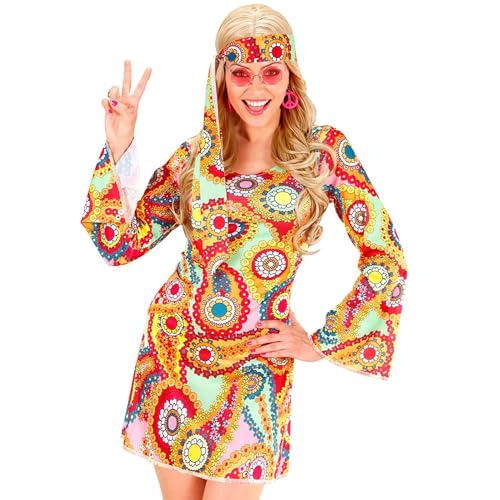 Robe Flower Power style hippie et reggae idéale pour festival et carnaval