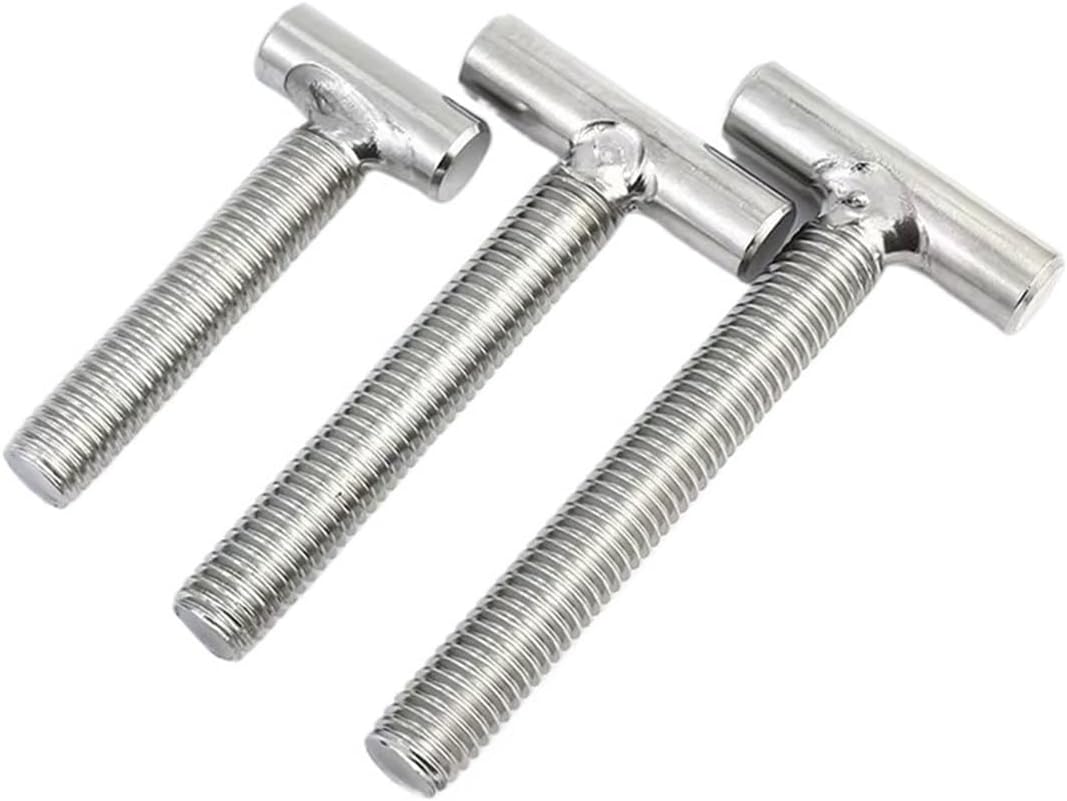 M4-M16 304 Stainless Steel T Shape Type Welding Screws Nail Bolts Hammer Head Screw For Chute Rail Miter Track(M8 (2pcs),110mm)