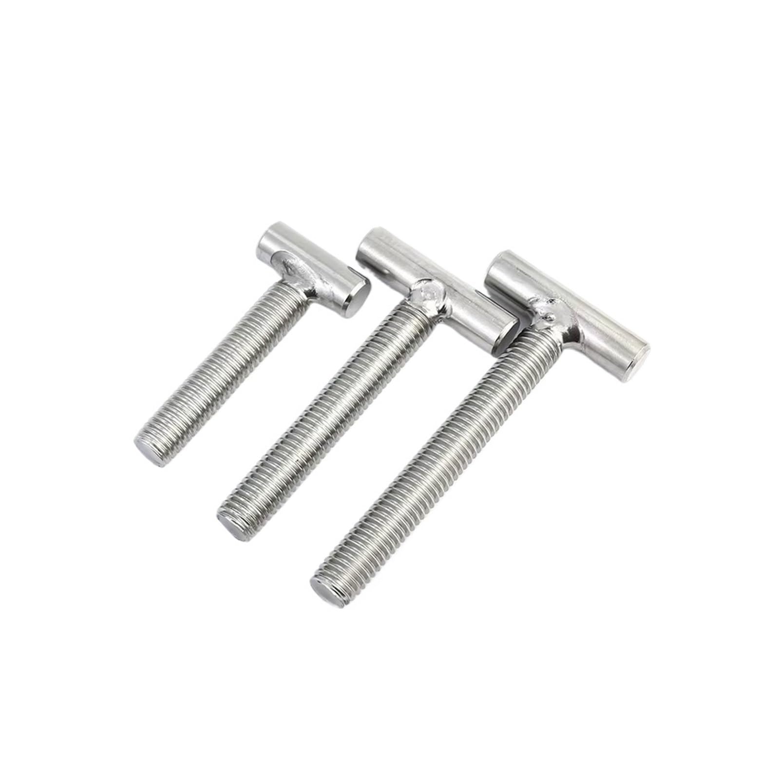 M4-M16 304 Stainless Steel T Shape Type Welding Screws Nail Bolts Hammer Head Screw For Chute Rail Miter Track(M8 (2pcs),110mm)