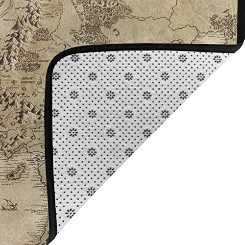 Tapete decorativo con diseño de mapa de la Tierra Media 150x100 cm miniatura 4