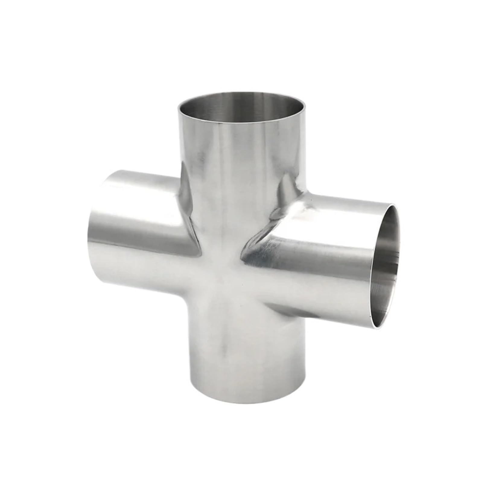 Raccord de tuyaux de soudage bout à bout croisés 4 voies inox SS304 76mm