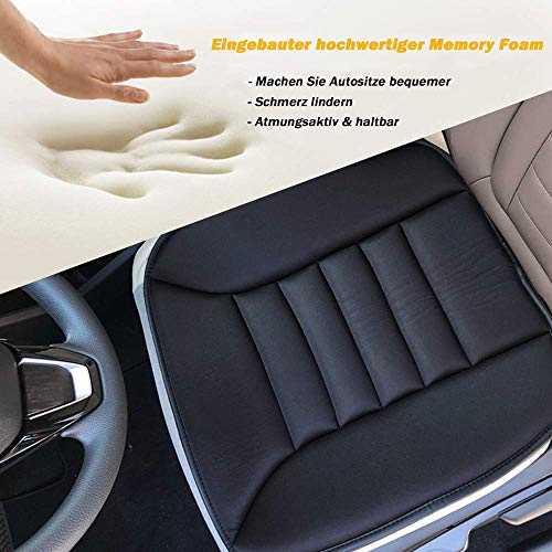 Big Ant Sitzkissen Auto TÜV-geprüfte Orthopädisches Autositzkissen Fahrersitz - Memory Foam Sitzauflage EXTRA DÜNN & ATMUNGSAKTIV Keilkissen Auto, Bürostuhl, PC-Stuhl - rutschfest, 50x40cm (1 Stück)