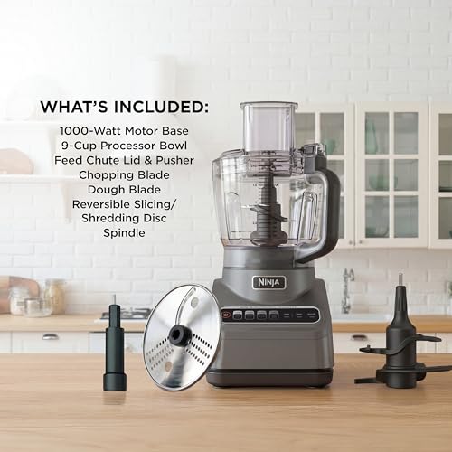 Ninja Professional Plus Food Processor, 1000PW, 9-Cup, Grey, BN601 - image 9