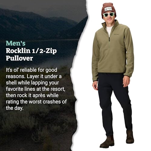 Image of MARMOT Men's Rocklin 1 /2 Zip, Lightweight Fleece Pullover Jacket