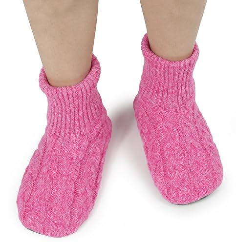 Image of BenSorts Fuzzy Slipper Socks for Women Non Slip House Socks with Grips Gifts
