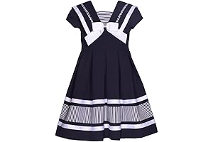 Girl's Nautical Sailor Outfit Dress - Embark on a Stylish Sea Adventure