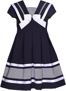 Girl's Nautical Sailor Outfit Dress - for Baby, Infant, Toddler, Little and Big Girls - Buy now