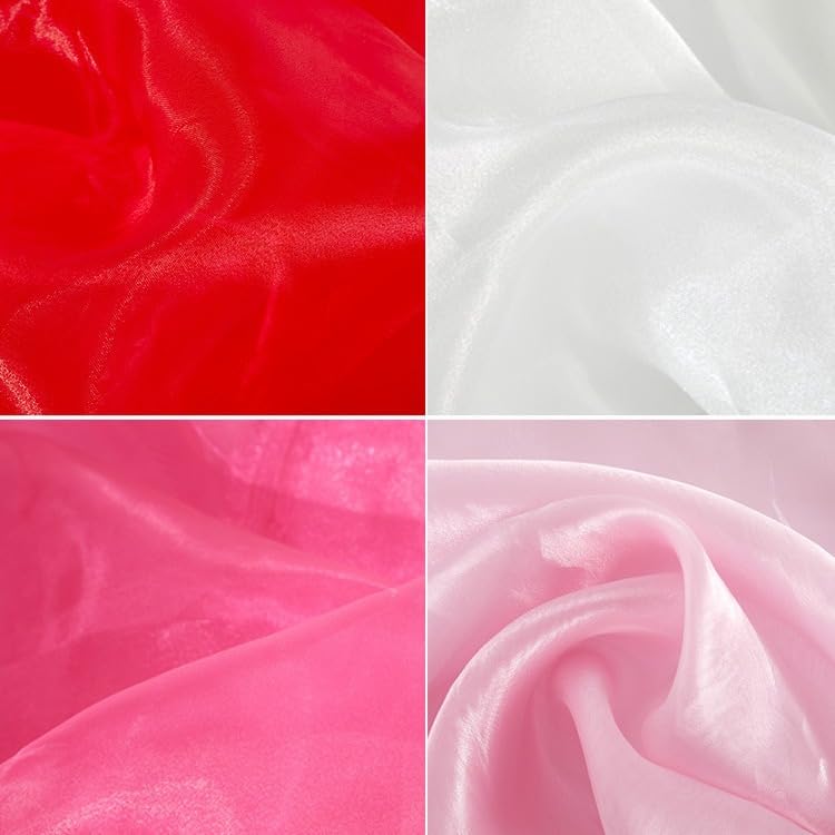 Band Organza Stoffe Nähen 150cm x 2m Tüllstoff Glitzergarn Tüll Dekostoffe Bekleidung & Hochzeit Tischschleife