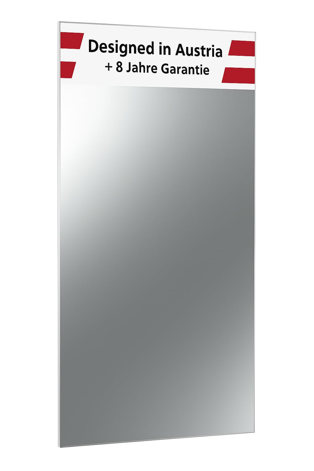 heatness Infrarotheizung Spiegel Wand, XL – Wandheizung energiesparend, Elektroheizung 800 Watt, Heizkörper zur Wandmontage, Spiegel-Heizung, 60 x 120 x 2,5 cm für bis zu 15 m²