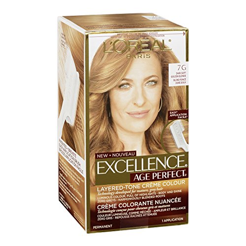 L'oreal Paris Age Perfect Permanent Hair Color, 7G Dark Natural Golden Blonde, 1 Kit #TOP1