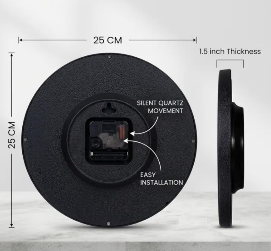 Image of Wall Clock for Living Room Stylish | Clock for Home | Wall Clock for Hall | Wall Watch for Living Room (Contemporary Decorative)