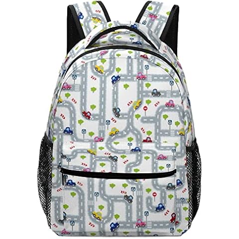 Primary School Bags Cute Kids Backpack Casual Daypack for Preschool College Labyrinth Road Cover