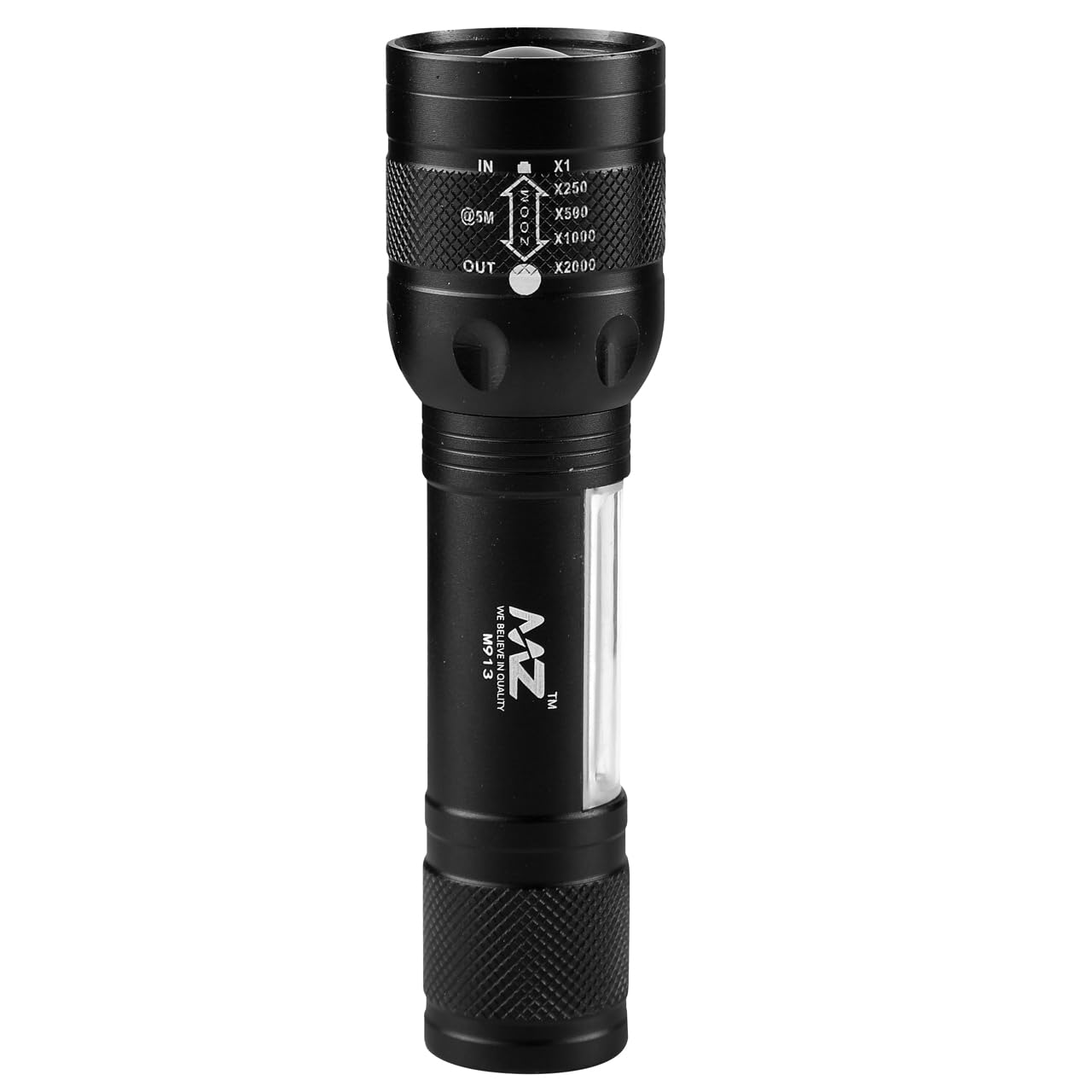 MZ M913 (Rechargeable LED Metal Torch) Super Bright 50W Laser LED