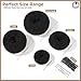 Teenitor Hair Donut, Hair Bun Maker, Black（Extra-large, Large, Medium and Small）