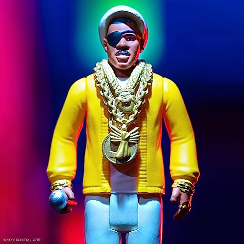 Super7 Slick Rick Reaction Figure, Slick Rick - Gold, 3.75" - Image 4