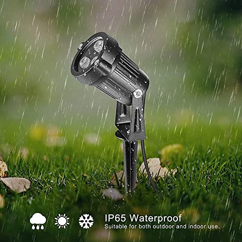 Color Changing Led Landscape Lights 6W Landscape Lighting Ip66 Waterproof Remote Control Led Garden Pathway Lights Walls Trees Outdoor Spotlights With Spike Stand, Outdoor Landscaping Lights #TOP7