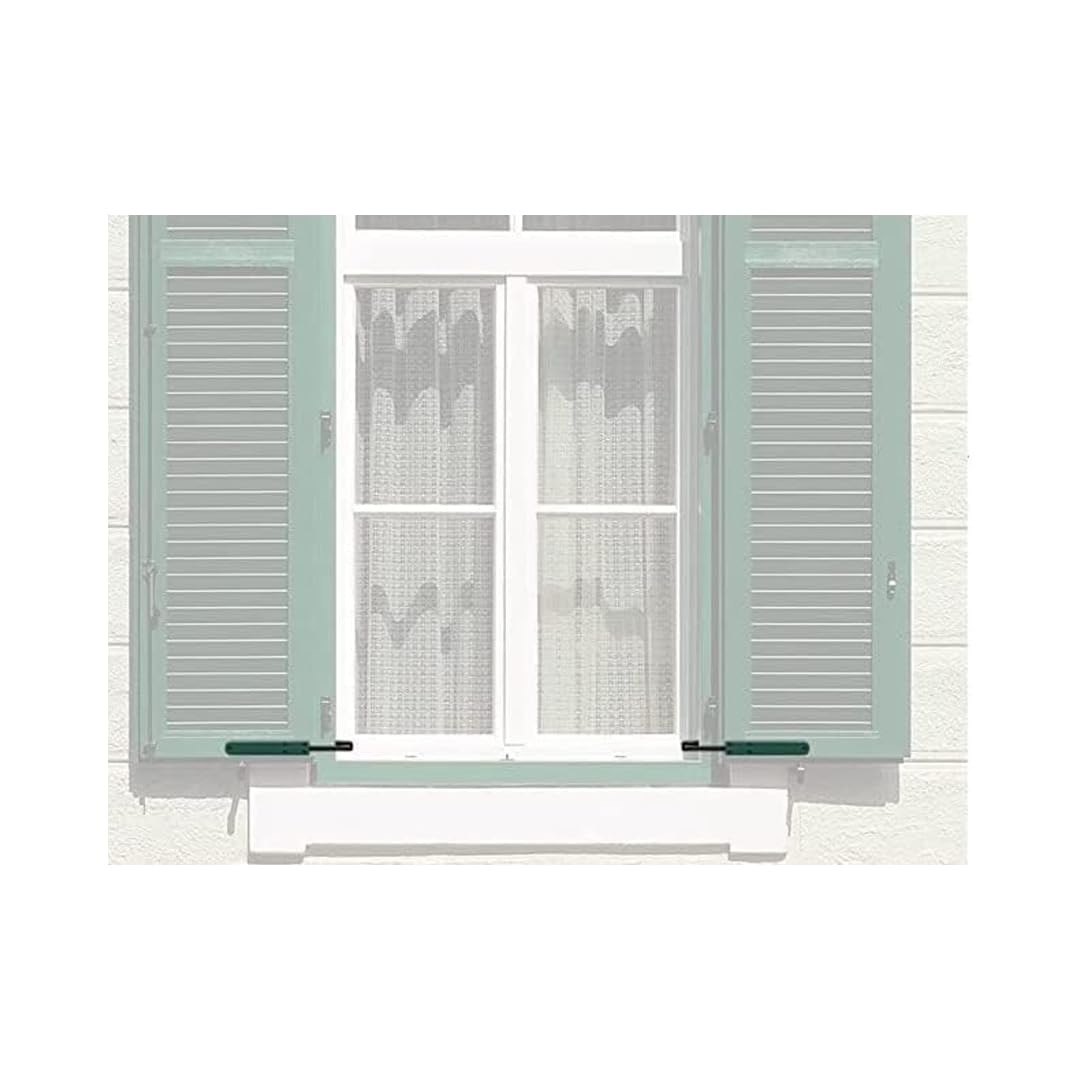 Fermapersiana API Modello FP24 Con Gancio Lungo - Reversibile Per Ante Sinistra O Destra, Colore Nero - Foto 6