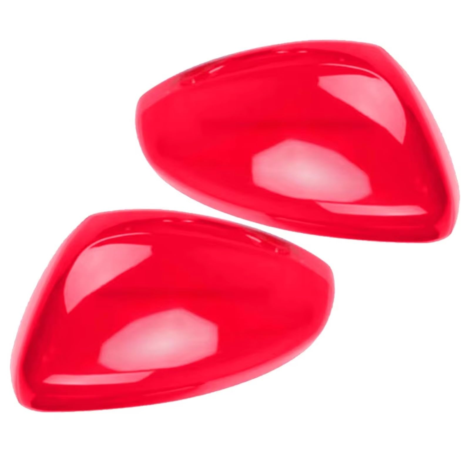 Coques Rétroviseurs Latéraux Pour Citroen Pour C3 2016-2020 1 Paire Coques Rétroviseurs Latéraux En ABS Rouge Brillant Autocollantes Couvercle Rétroviseur Extérieur