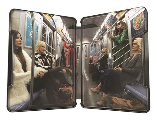 Oceans 8 Steelbook Bluray+Digital Download 2018 Exclusive UK Limited Edition Steelbook Blu-ray Region Free Available Now!!!