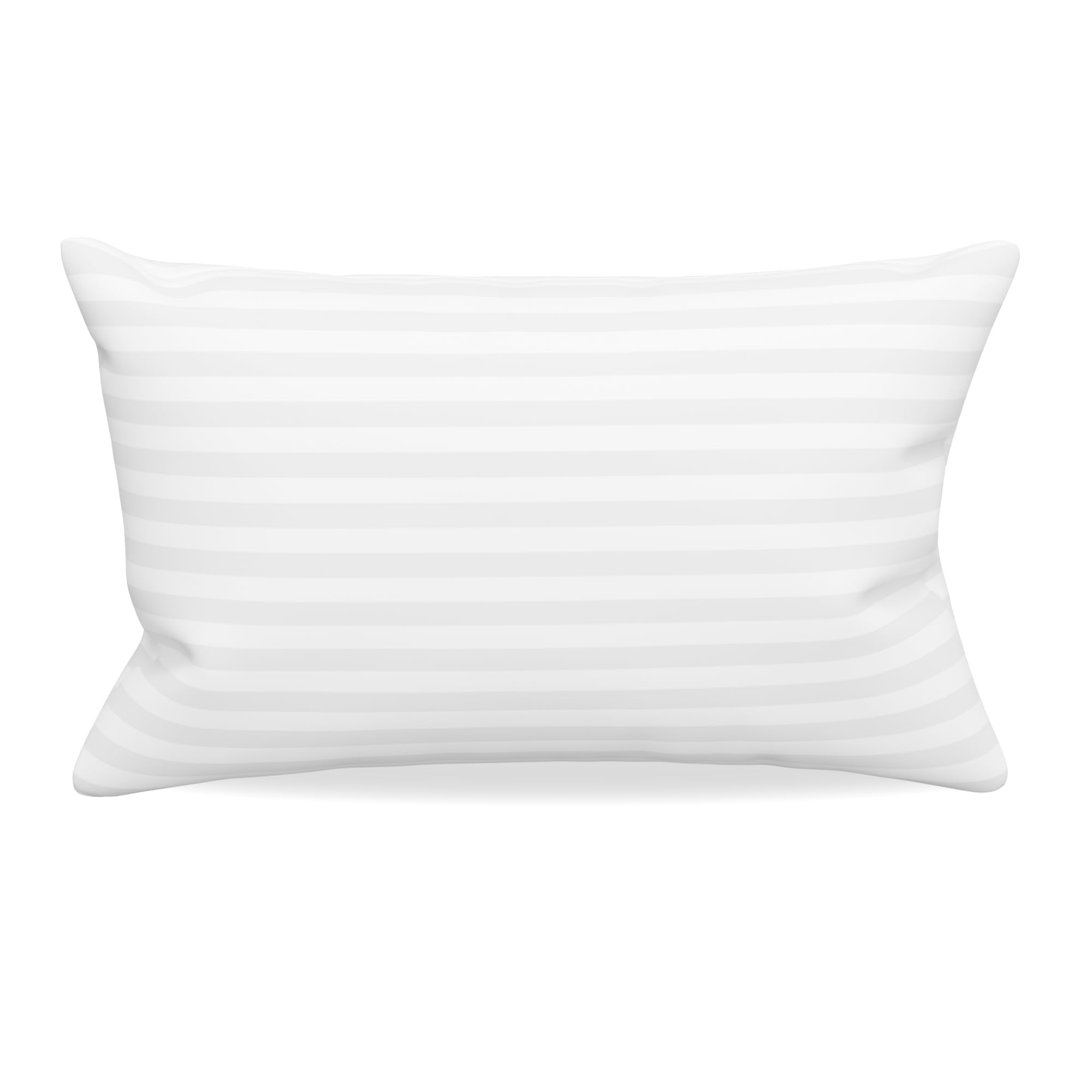 Kuber Industries Pillow Filler | 16x24 Inch | Microfiber Pillow Filler for Bedroom-Living Room-Hotel | Premium Pillow Cushion Filler | Cozy & Fluffy Lumbar Pillow Filler | White
