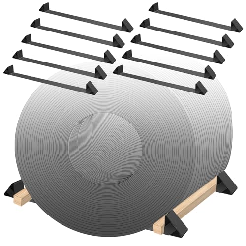 Colinktool Heavy Duty Steel Coil Chock/Bunk/Rack 33 Long Coil Rack for Flatbed Trailer -10pack