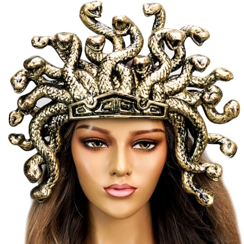 BEYOND MASQUERADE B Medusa Costume Headband Headpiece Headdress Crown Hat Halloween Cosplay Medusa Accessories Props