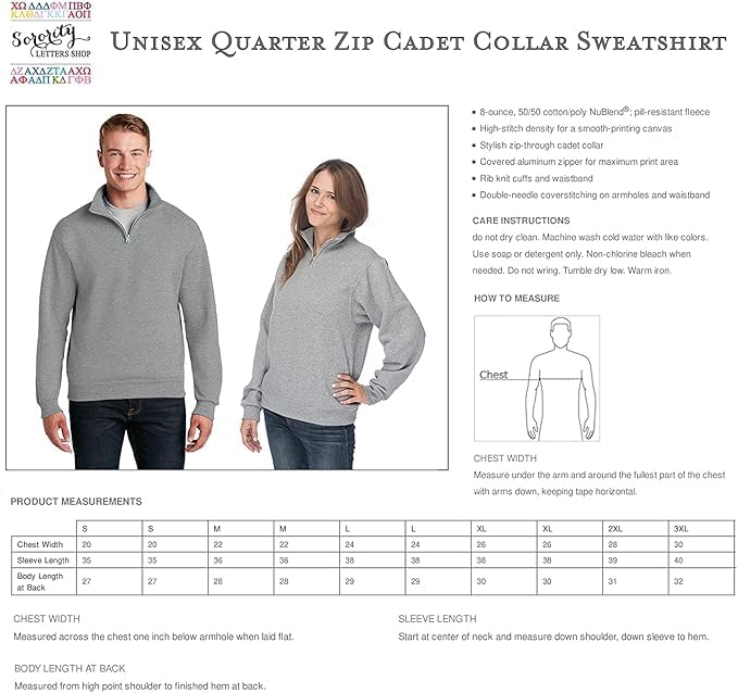 Sorority Letters Shop Alpha Gamma Rho Quarter Zip Pullover Sweatshirt2