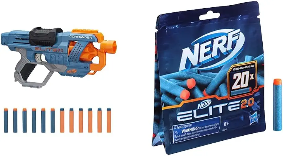 Kit NERF Elite 2.0 Commander RD-6 + 32 Dardos