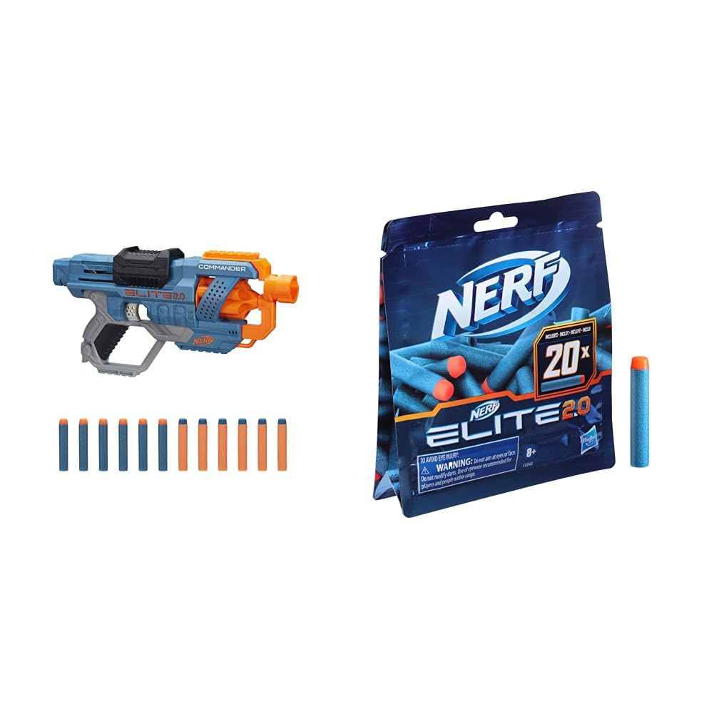 Kit NERF Elite 2.0 Commander RD-6 + 32 Dardos : Amazon.com.br