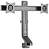 Maclean MC-854 For 2 Monitors Screens Mount Desk Mount With Computer Desk Bracket 17 to 27 "VESA 75x75 100x100 to 8kg (For 2 Screens)