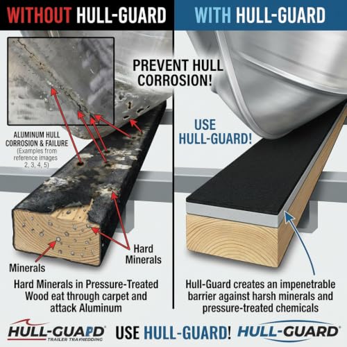 Boat Trailer Bunk Carpet Padding - Hull Guard (Padding, 5in x 95in (Pair) by Cuda Powersports - Used condition - Image 2