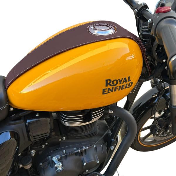 Tapa del depósito marrón compatible con Royal Enfield Meteor 350