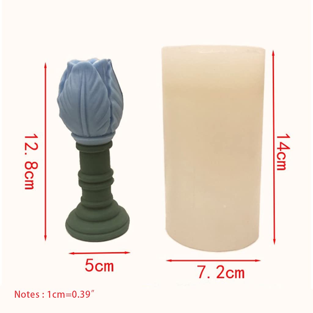 Molde de silicona para velas aromáticas, yeso, epoxi, jabón, para decoración de fragancias del hogar