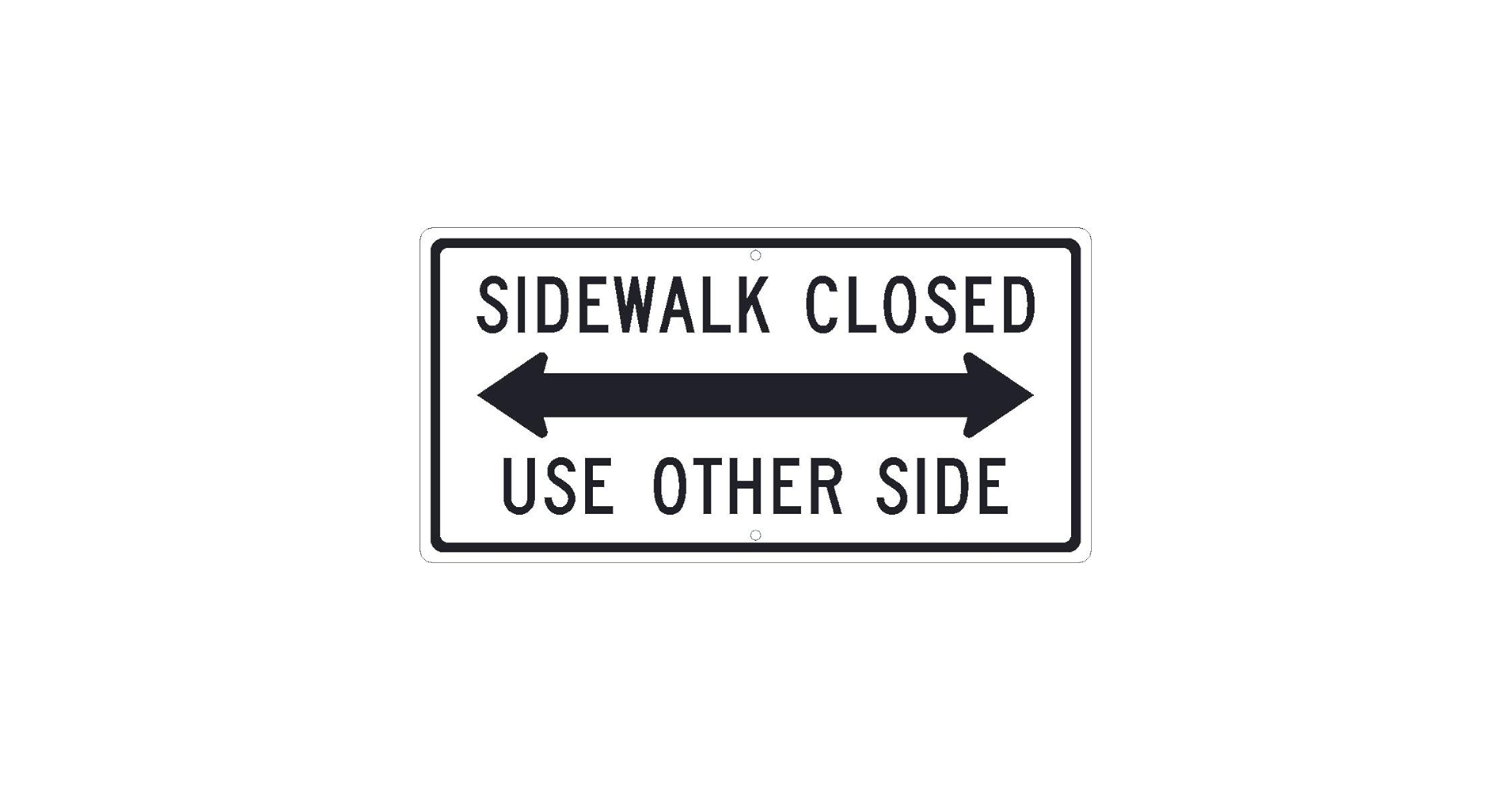 Amazon.com: NMC TM512J SIDEWALK CLOSED USE OTHER SIDE Sign