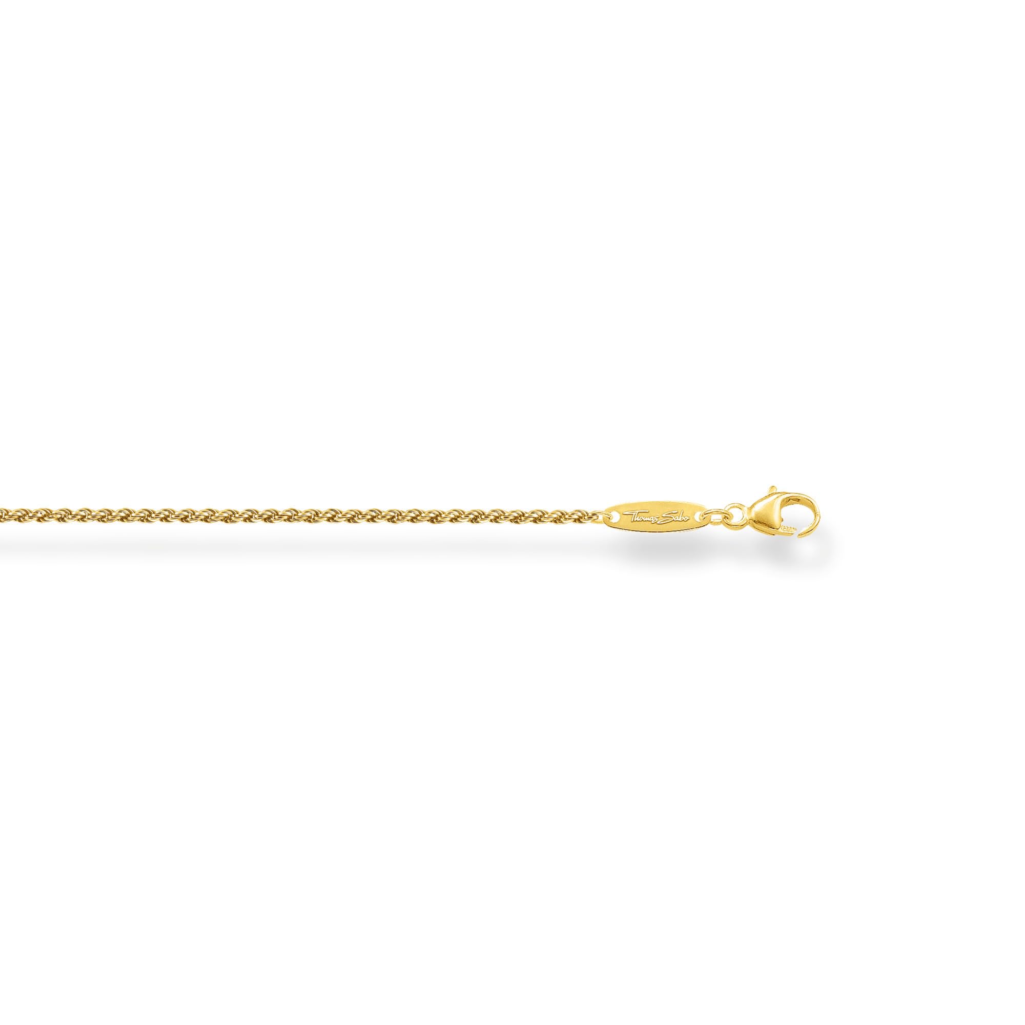 THOMAS SABO Kordelkette 750 Gelbgold Vergoldung, 925 Sterlingsilber