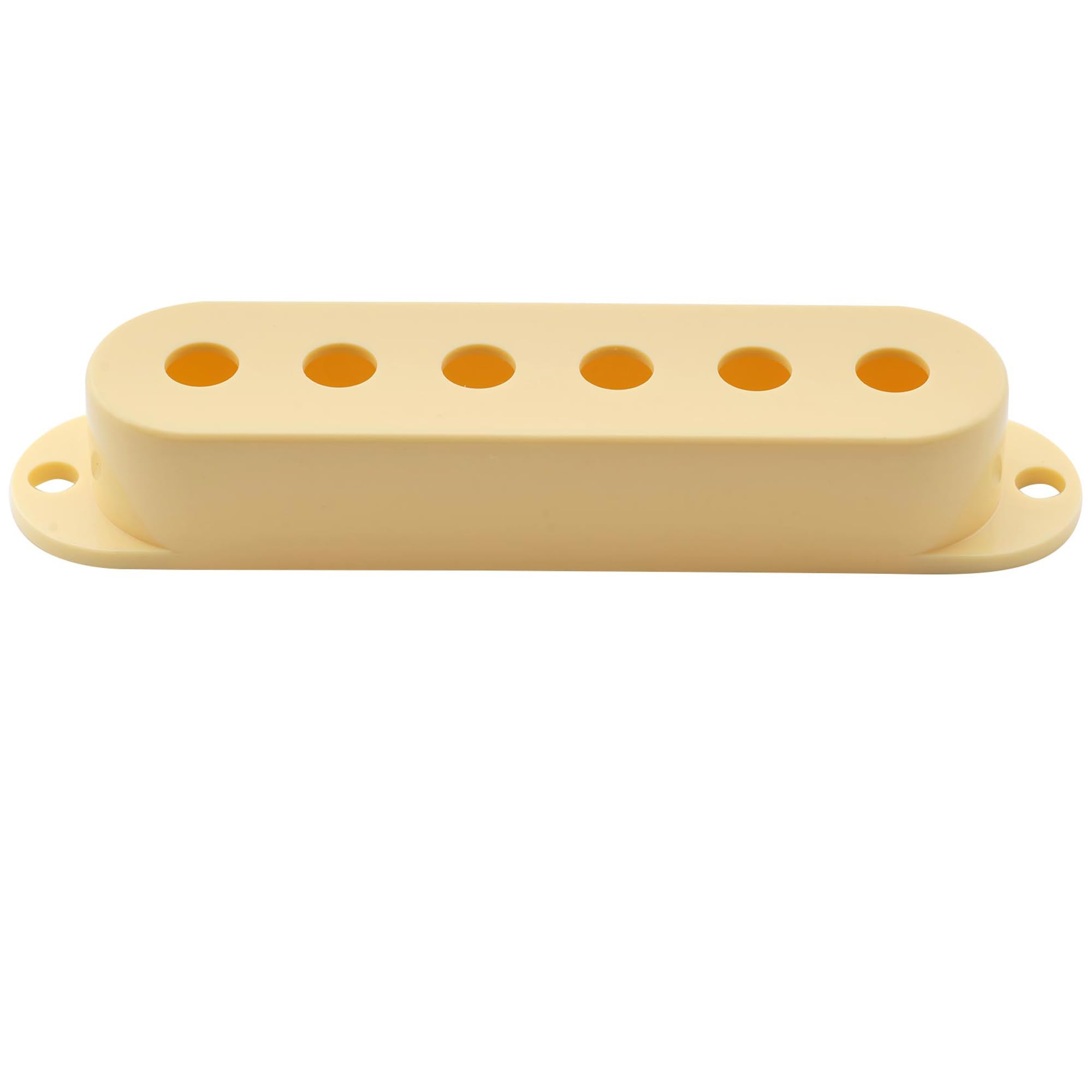 Musiclily Pro Plastik Osłona Oprawka Cover Przetwornik Single Coil do Gitary USA/Mexico Strat, Kremowy(3 szt.)