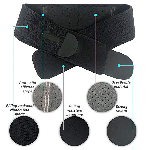 Faja de soporte compresivo para cadera Sacroilíaco ajustable miniatura 4