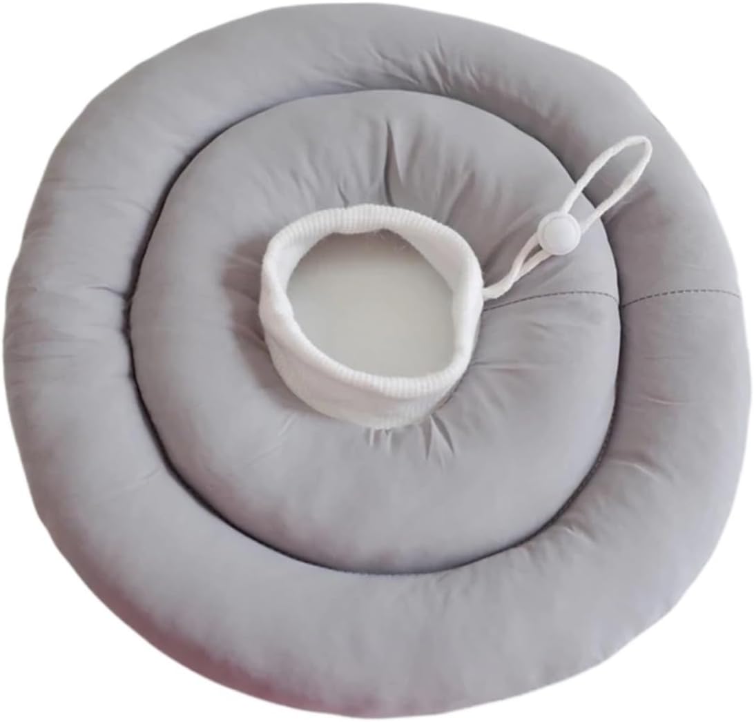 Adjustable Dog Recovery Collar with Drawstring Neck for Wound Care(B,X-Large)