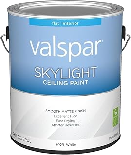 Valspar 1 Gallon 15029 White Skylight Ceiling Paint, Flat